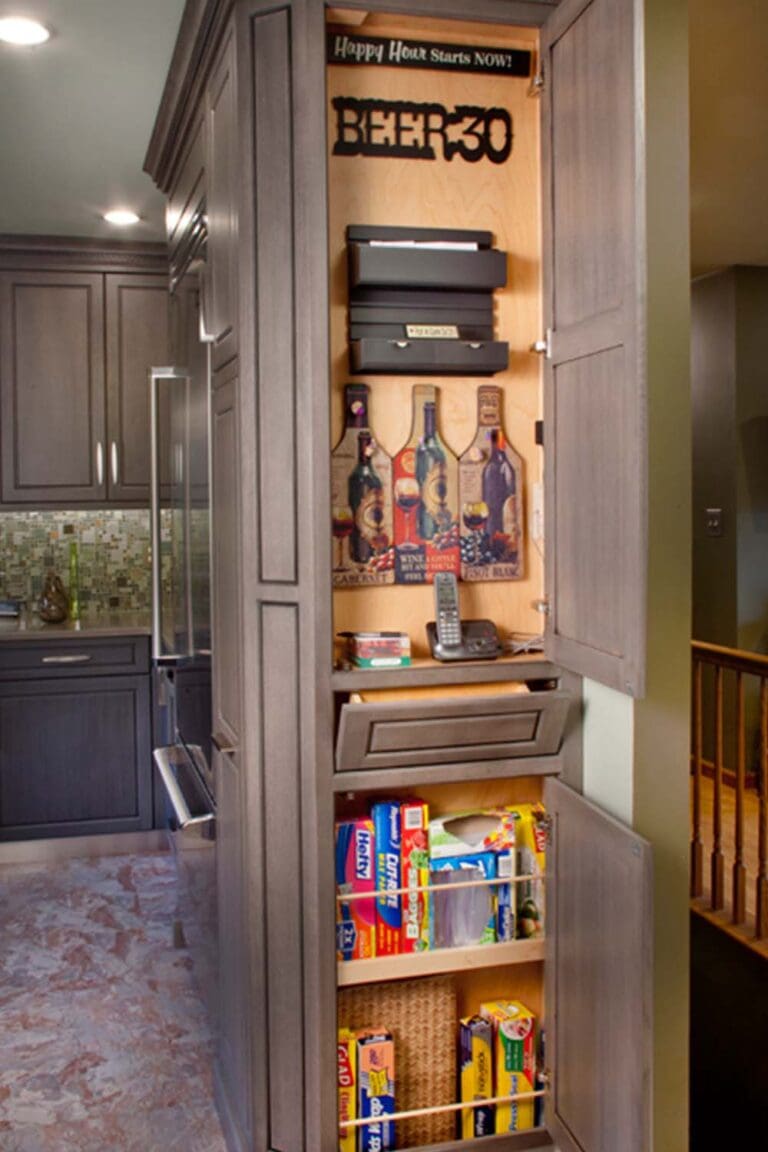 Hidden End Tall End Cabinet