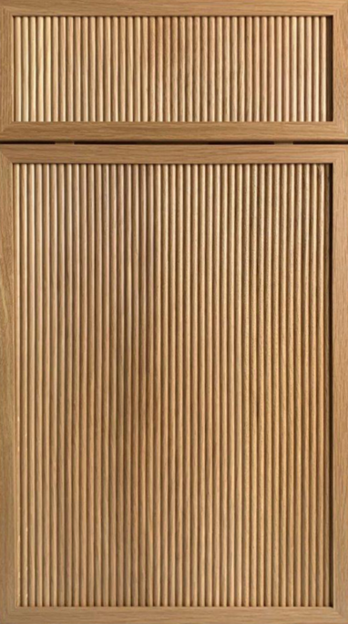 Alexandreia Reeded Door Rift Cut White Oak