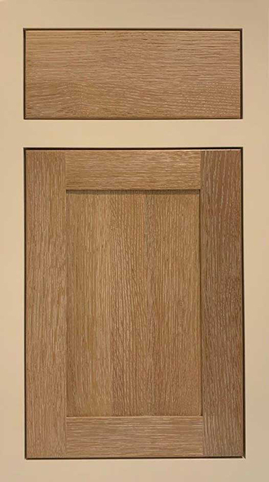 Amesbury Paint & Rift Cut White Oak Door