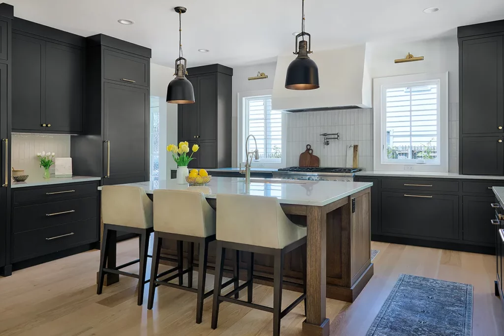 Custom Modern Black Kitchen Custom Modern Black Kitchen