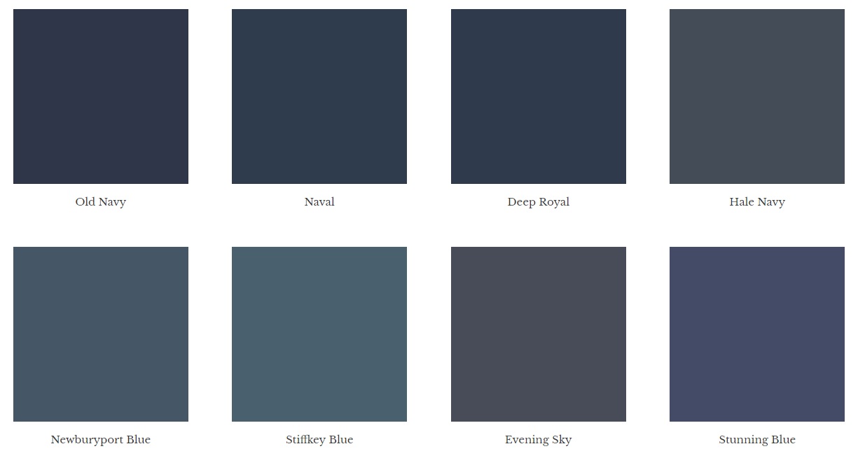 Navy Paint Color Cabinet Shades Navy Color Shades for Custom Painted Cabinets Crafted by Kountry Kraft