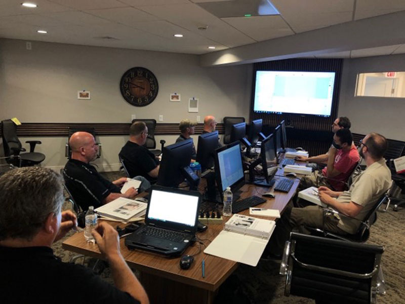 Program and operation instruction training in the shop and conference room