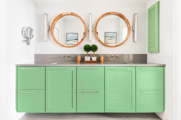 Green Floating Bathroom Vanity Custom Bright Green Master Bathroom Vanity Cabinets