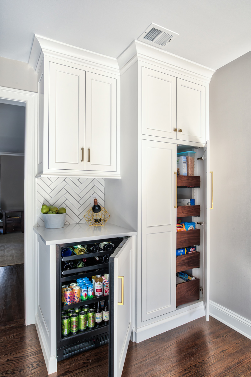 Corner Pantry with Custom Cabinets Corner Pantry with Cabinets by Kountry Kraft