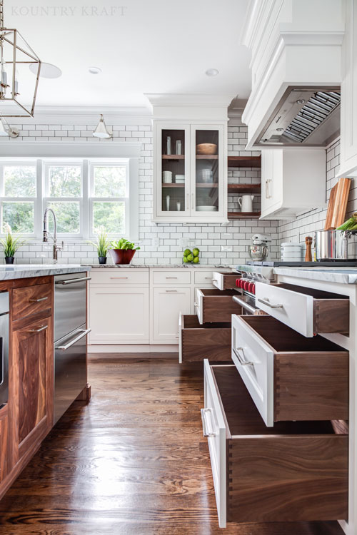 A Designer's Dream Kitchen Includes Deep Drawers for Organization a designers dream kitchen must include deep drawers with their custom cabinetry