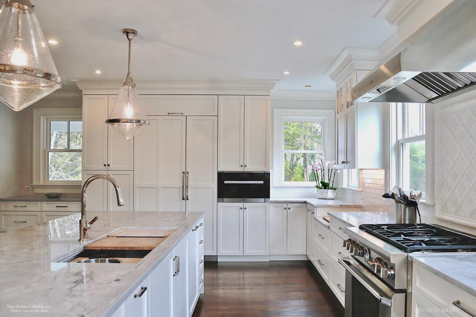 Simply White Kitchen Cabinetry for a home located in New Canaan, Connecticut Simply White Kitchen Cabinetry for a home located in New Canaan, Connecticut